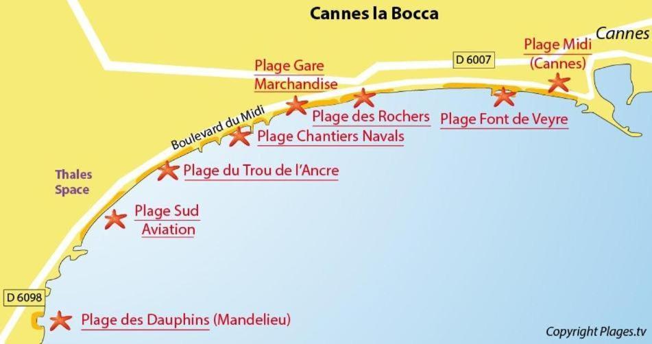 #Cannes Boccacabana Beach, Seafront, in Résid Pierre&Vacances 3 Stars Exterior foto